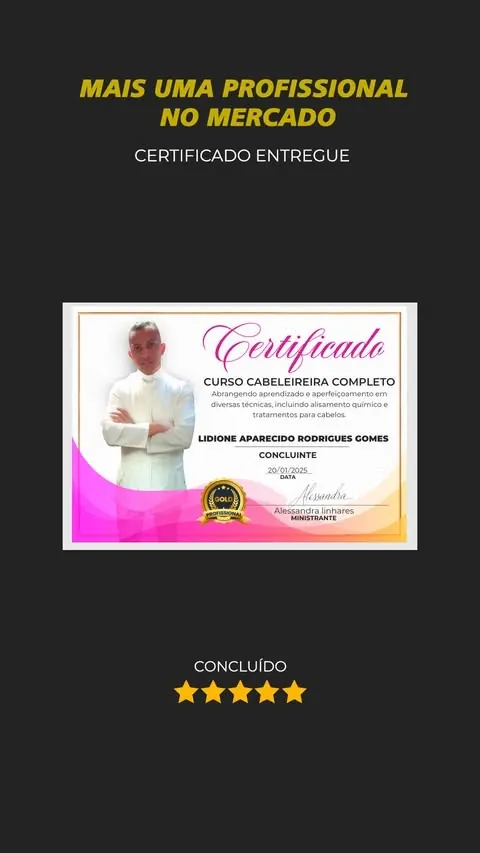 Certificado Lidione Aparecido Rodrigues Gomes